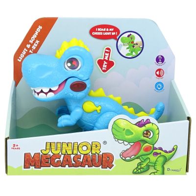 Mighty Megasaur - Dinozaur Junior cu lumini si sunete, diverse culori BKF16961