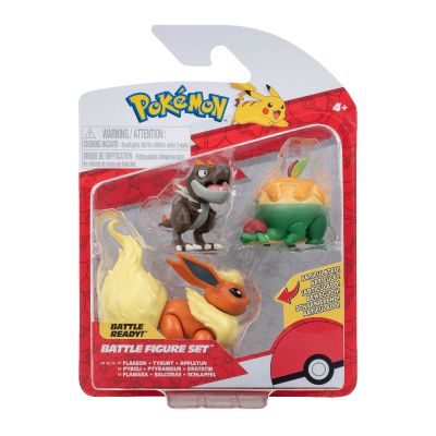 Pokemon - Set 3 figurine de actiune, (Appltun & Tyrunt & Flareon) S16 BKFPKW3047