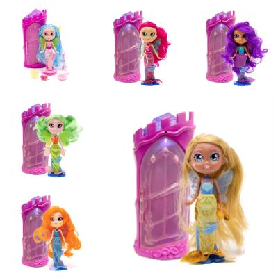Bright Fairy Friends - Set de joaca cu sirena, castel si accesorii BKF21412