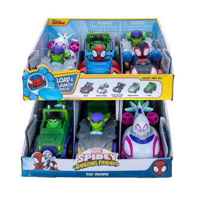 Paienjenelul Marvel - Vehicul cu lansator de discuri, figurina inclusa, diverse modele BKFSNF0007