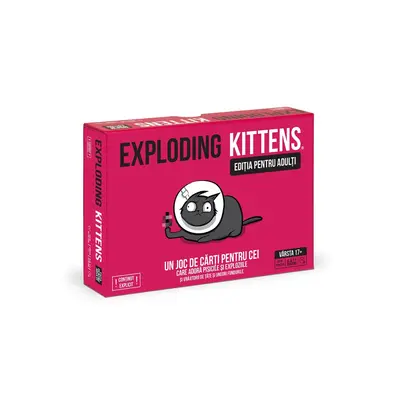 Joc de societate Exploding Kittens pentru adulti (Pink Edition), limba romana BKFEKIEK02NRO