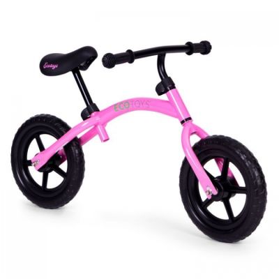 Bicicleta fara pedale cu roti din spuma eva ecotoys ym-bb-13 - roz edeediym-bb-13roz