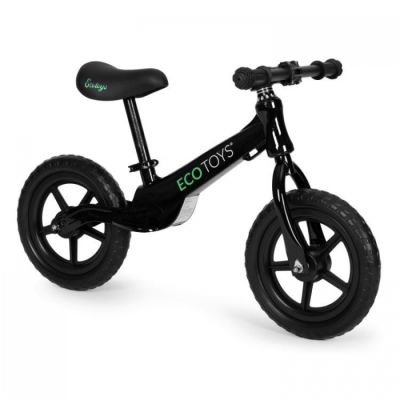 Bicicleta fara pedale cu roti din spuma eva ecotoys ym-bb-17 - negru edeediym-bb-17negru