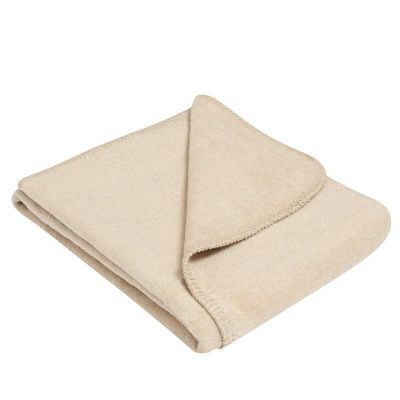 Paturica moale bebe, New Baby, 75x100 cm, Bumbac, 0 luni+, Beige BYN53890