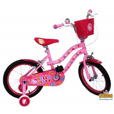 Bicicleta copii cu roti ajutatoare Hello Kitty 16" - SOLSA6628