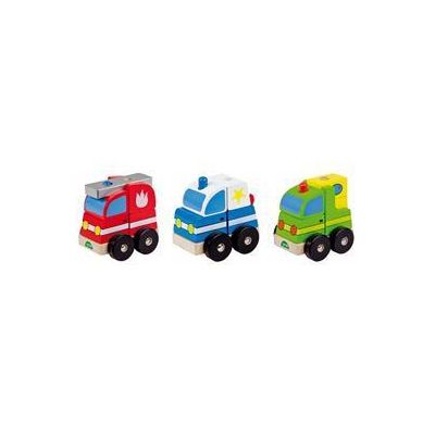Masinuta din lemn tip puzzle - SOLLE43200