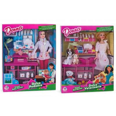 Papusa doctor veterinar / pediatru cu accesorii - SOLGL36939