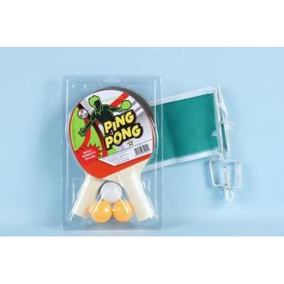 Set 2 palete de ping pong cu fileu inclus si 3 mingi - SOLGL35902