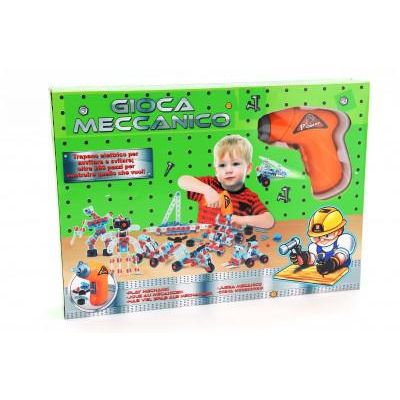 Set constructie piese metalice cu surubelnita functionala 280 piese - SOLGL36466