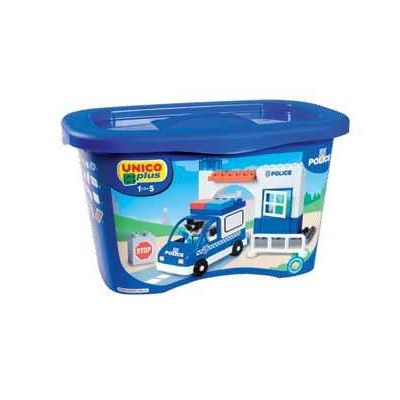 Set constructie Unico Plus Galetusa Statie Politie 42 piese - SOLUN8549