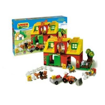 Set constructie Unico Plus Set ferma 126 piese - SOLUN8557
