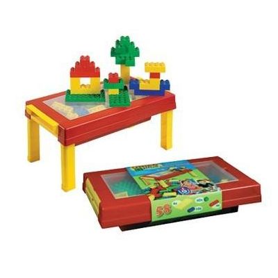Set constructie Unico Plus Set Masuta cu 58 piese - SOLUN8552