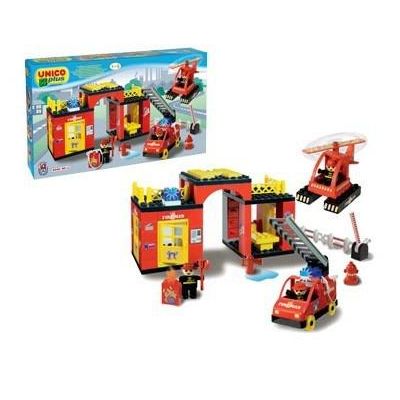 Set constructie Unico Plus Set statie Pompieri - SOLUN8558