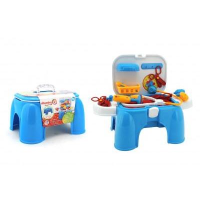 Set joaca doctor cu cutie de pastrare tip scaunel sau inaltator si accesorii - SOLGL05152