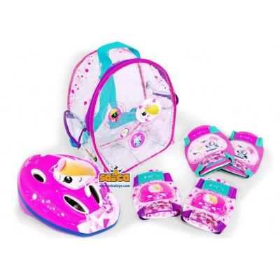 Set protectii copii bicicleta trotineta role Saica Clanners Girl - SOLSA8991