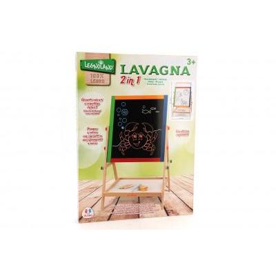 Set tablita lemn magnetica Globo 2 in 1 scris cu creta si marker reglabila pe inaltime - SOLGL37326