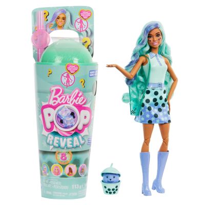 BARBIE POP REVEAL BUBBLE TEA PAPUSA BARBIE GREEN TEA VIVMTHTJ21