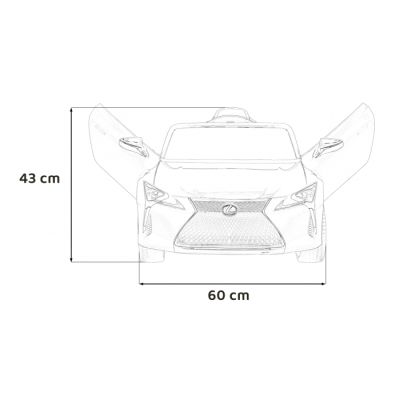 Masinuta electrica cu telecomanda lexus lc500, roti eva, scaun tapitat, 108x60x43 cm, putere 70w - rosu edeedipa.je1618.cr