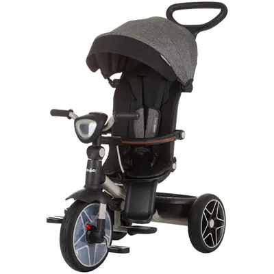 Tricicleta cu copertina si sezut reversibil chipolino derby granite hubtrkdr02402gr