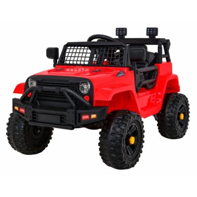 Masinuta electrica cu telecomanda jeep dark night, roti eva, scaun tapitat, 100x67x59 cm, putere 70w - rosu edeedipa.bdm0922.cr