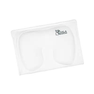 Perna alaptare anti plagiocefalie, cu spuma memory, 2 huse detasabile, certificata in germania, koala perfect head breastfeeding white lvtk8051938140063