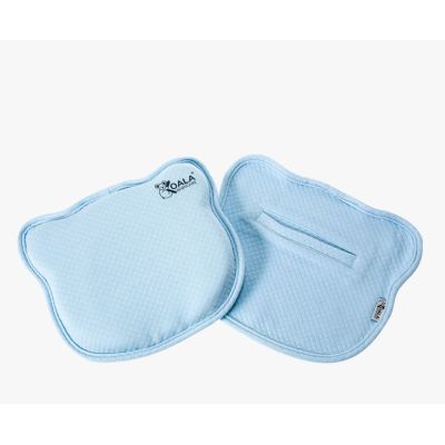 Perna bebelusi anti plagiocefalie 0-12 luni, forma ergonomica cu spuma memory, 2 huse detasabile, certificata in Germania, Koala Perfect Head Blue LVTK8051938140018