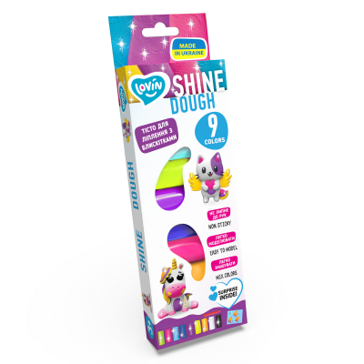 Set plastilina Lovin 9pcs*15gr - Shine KRTOK41180