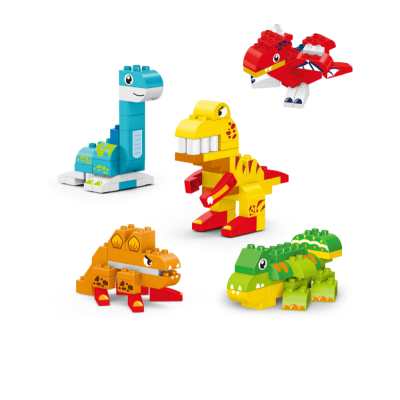 Joc de constructie steam - dinozauri (135 piese)