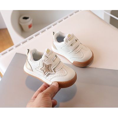 Adidasi albi pentru fetite - gold star mdxz-p-777-2-c