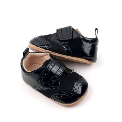 Pantofiori negri din piele lacuita - elegant csbmb3234-1-sa3