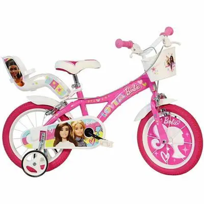Bicicleta copii 14" - barbie roz