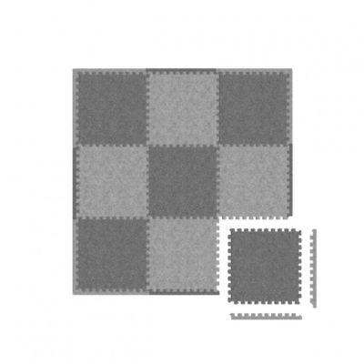 Covor din spuma pentru copii tip puzzle antiderapant si termoizolant,acoperit cu plus moale, 119x119 cm, gioco 45, 21 piese,1 cm grosime, en 71-1/en 71-2/en 71-3, ce lvtk5903796015355