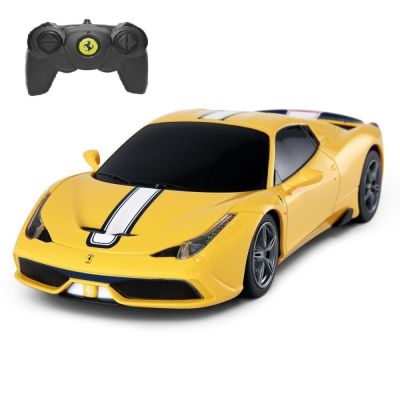 MASINA CU TELECOMANDA FERRARI 458 SPECIALE A GALBEN CU SCARA 1 LA 24 VIVRas71900_Galben