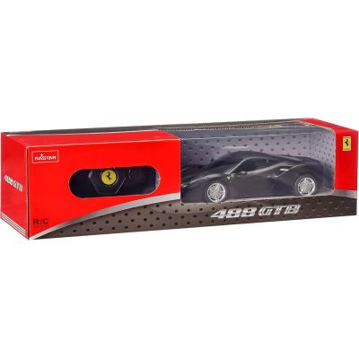 MASINA CU TELECOMANDA FERRARI 488 GTB NEGRU SCARA 1 LA 24 VIVRas76000_Negru