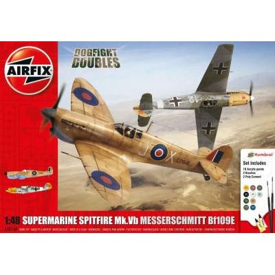 Kit constructie avioane Supermarine Spitfire Mk. Vb si Messerschmitt Bf109E-7 - SOLAF50160