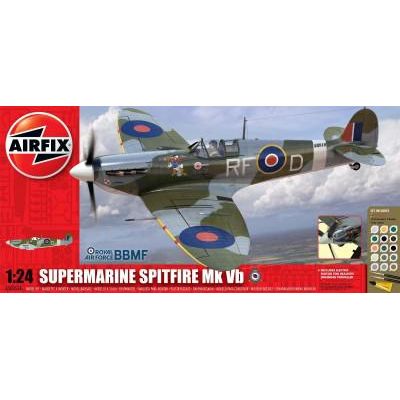 Kit constructie si pictura avion Supermarine Spitfire Mk VB scara 1/24 - SOLAF50055A
