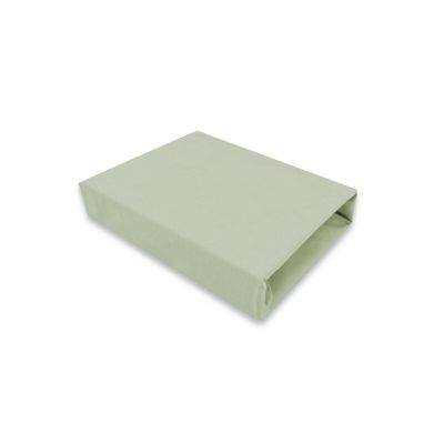 Cearceaf cu elastic, MimiNu, Jerse, Pentru patut 120X60 cm, Material certificat Oeko Tex Standard 100, Olive BYN6426972025942