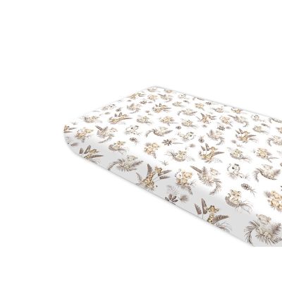 Cearceaf cu elastic, MimiNu, Pentru pat 160X80 cm, Din bumbac certificat Oeko Tex Standard 100, Savanna BYN6426972025775