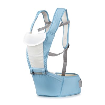 Marsupiu cu scaunel Juju HugMeTight, Albastru JUJJU2601-Blue