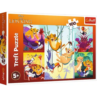 PUZZLE TREFL 100 DISNEY CURAJOSUL REGE LION VIV16478