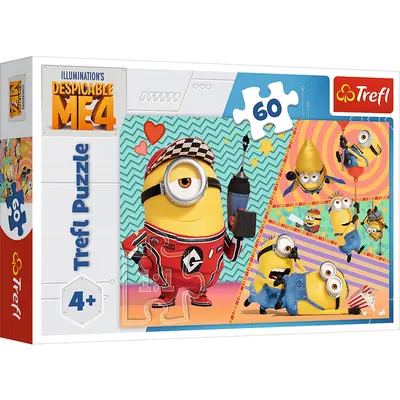 PUZZLE TREFL 4IN1 DESPICABLE ME 4 MINIONII TRAZNITI VIV34648