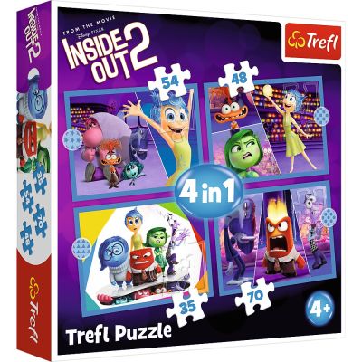 PUZZLE TREFL 4IN1 DISNEY INSIDE OUT 2 O LUME PLINA DE EMOTII VIV34652