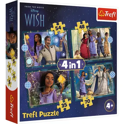 PUZZLE TREFL 4IN1 WISH VISELE DEVIN REALITATE VIV34649