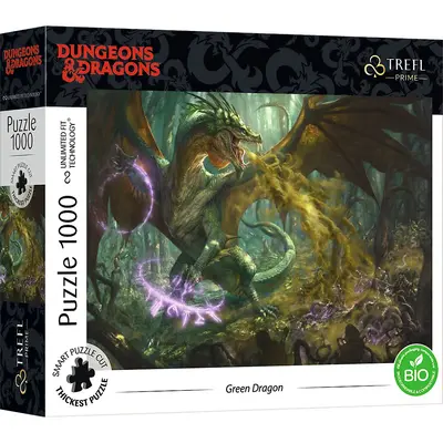 PUZZLE TREFL UFT 1000 DUNGEONS DRAGONS DRAGONUL VERDE VIV10758