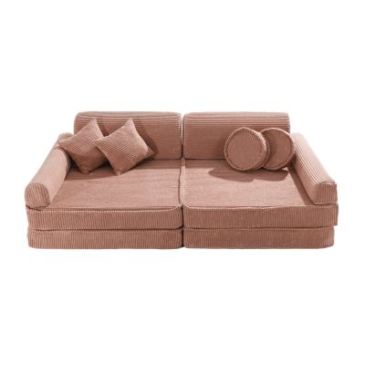 Playset Modular Canapea Premium Aesthetic Spuma ,   Roz Pudra Pjbsdpsc001