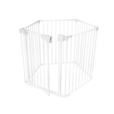 Poarta de siguranta transformabila in tarc modular cu 5 panouri, model configurabil, guradian 6 white lvtk5903796013849