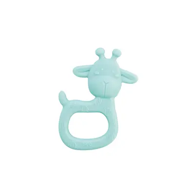 Jucarie Senzoriala Pentru Dentitie Din Silicon,    Giraffe Party   - Mint Pjb19034