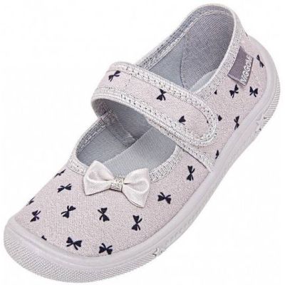 Pantofiori gri cu fundite vig300