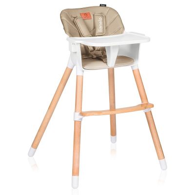 Scaun de masa, Lionelo, Koen, Din fag, 2 in 1, Transformabil, Sustine 30 kg, 6 luni+, Conform cu standardul european de securitate EN14988, Bej BYNLO-KOEN_BEIGE_SAND