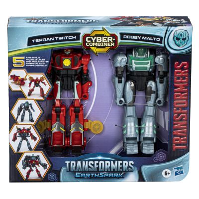 TRANSFORMERS EARTHSPARK SET 2 FIGURINE TERRAN TWITCH SI ROBBY MALTO VIVF8438